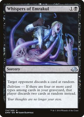 Whispers of Emrakul card from Eldritch Moon