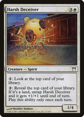 Harsh Deceiver card from Champions of Kamigawa