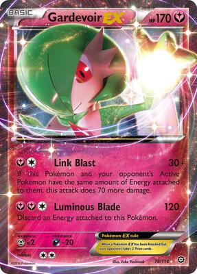 Gardevoir EX card from XY - Steam Siege