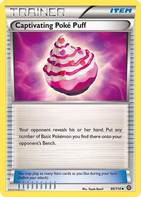 Captivating Poke Puff card from XY - Steam Siege