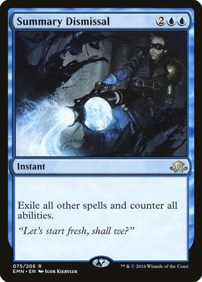 Summary Dismissal card from Eldritch Moon