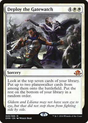 Deploy the Gatewatch card from Eldritch Moon