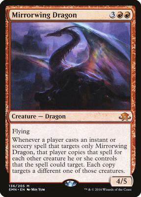 Mirrorwing Dragon card from Eldritch Moon