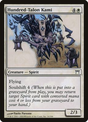 Hundred-Talon Kami card from Champions of Kamigawa