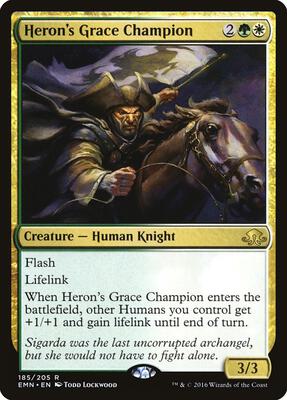 Heron's Grace Champion card from Eldritch Moon