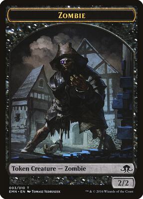 Zombie Token (003) card from Eldritch Moon