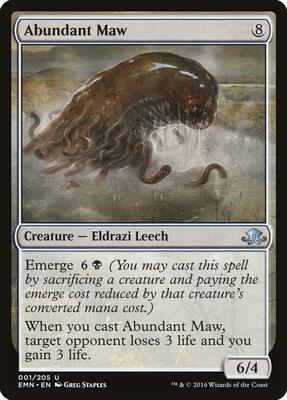 Abundant Maw card from Eldritch Moon