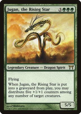 Jugan, the Rising Star card from Champions of Kamigawa
