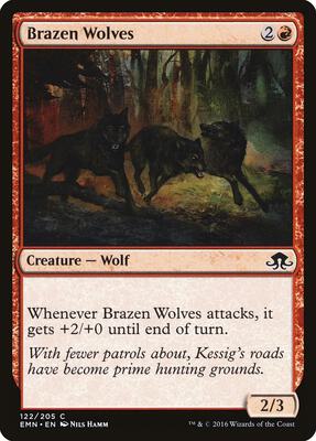 Brazen Wolves card from Eldritch Moon