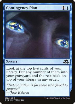 Contingency Plan card from Eldritch Moon