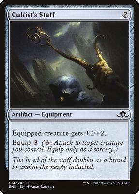 Cultist's Staff card from Eldritch Moon