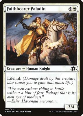 Faithbearer Paladin card from Eldritch Moon