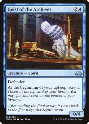 Geist of the Archives card from Eldritch Moon