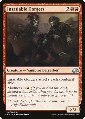 Insatiable Gorgers card from Eldritch Moon