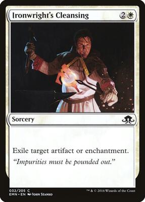 Ironwright's Cleansing card from Eldritch Moon