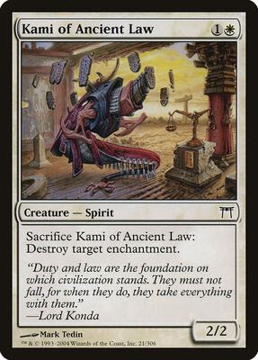 Kami of Ancient Law card from Champions of Kamigawa