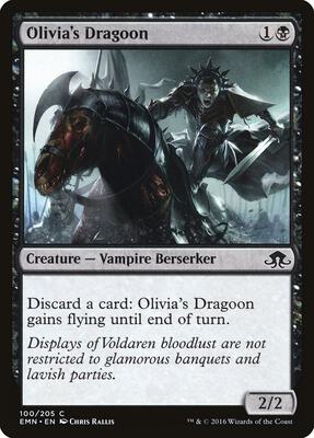Olivia's Dragoon card from Eldritch Moon