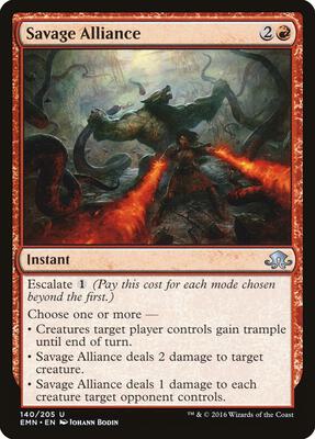 Savage Alliance card from Eldritch Moon