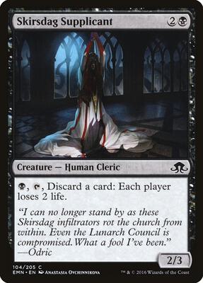 Skirsdag Supplicant card from Eldritch Moon