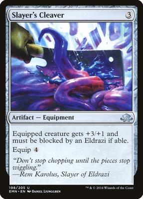 Slayer's Cleaver card from Eldritch Moon