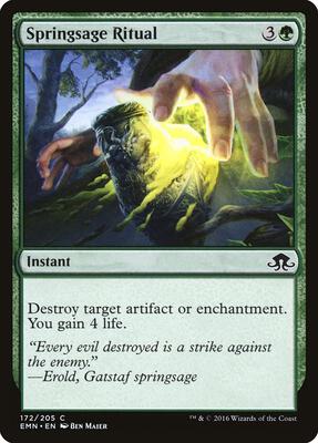 Springsage Ritual card from Eldritch Moon