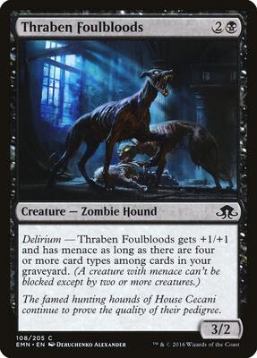 Thraben Foulbloods card from Eldritch Moon