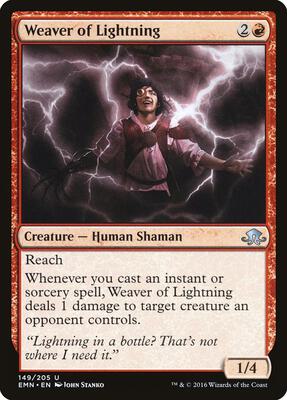 Weaver of Lightning card from Eldritch Moon