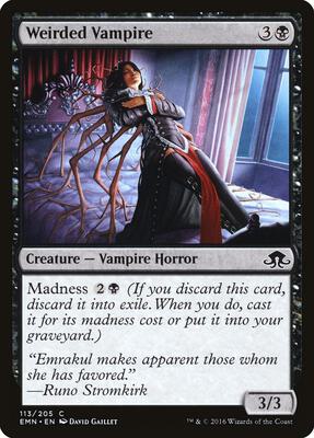 Weirded Vampire card from Eldritch Moon
