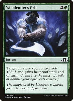 Woodcutter's Grit card from Eldritch Moon