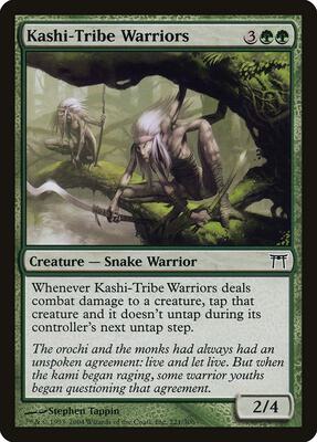 Kashi-Tribe Warriors card from Champions of Kamigawa