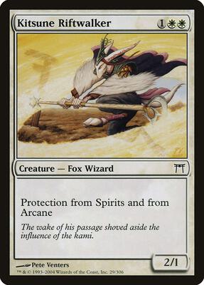 Kitsune Riftwalker card from Champions of Kamigawa