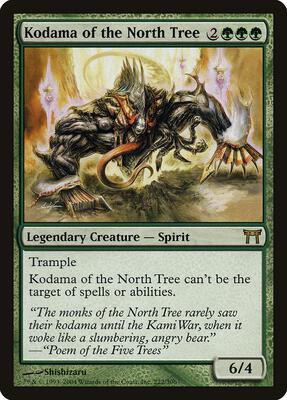 Kodama of the North Tree card from Champions of Kamigawa