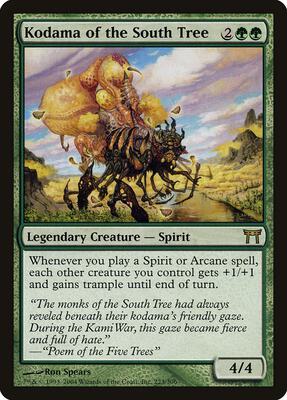 Kodama of the South Tree card from Champions of Kamigawa