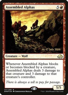 Assembled Alphas card from Prerelease Cards