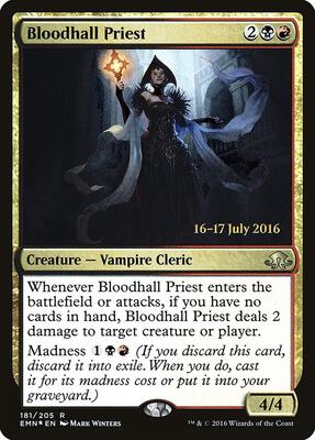 Bloodhall Priest card from Prerelease Cards