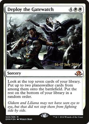 Deploy the Gatewatch card from Prerelease Cards