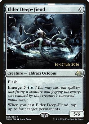 Elder Deep-Fiend card from Prerelease Cards