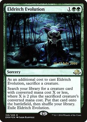 Eldritch Evolution card from Prerelease Cards
