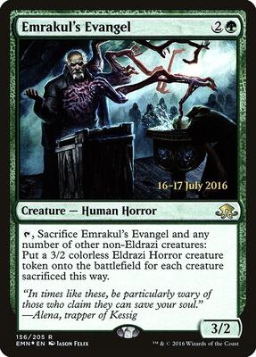 Emrakul's Evangel card from Prerelease Cards