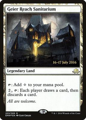 Geier Reach Sanitarium card from Prerelease Cards