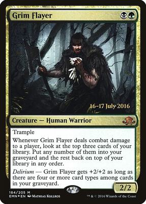 Grim Flayer card from Prerelease Cards
