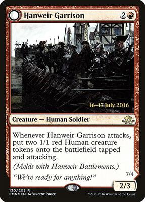 Hanweir Garrison card from Prerelease Cards