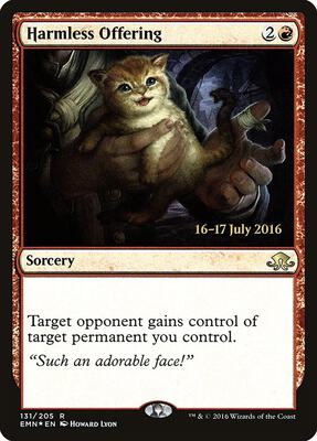 Harmless Offering card from Prerelease Cards