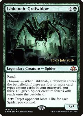 Ishkanah, Grafwidow card from Prerelease Cards