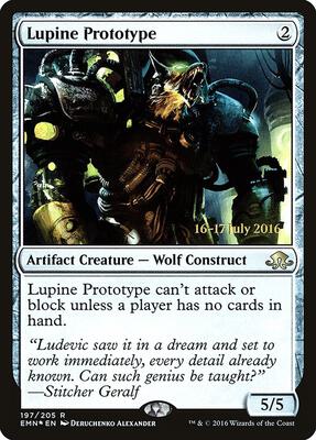 Lupine Prototype card from Prerelease Cards