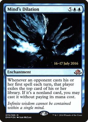 Mind's Dilation card from Prerelease Cards