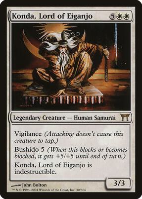 Konda, Lord of Eiganjo card from Champions of Kamigawa