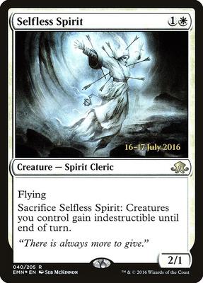 Selfless Spirit card from Prerelease Cards