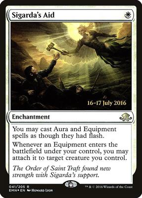 Sigarda's Aid card from Prerelease Cards