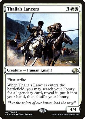 Thalia's Lancers card from Prerelease Cards